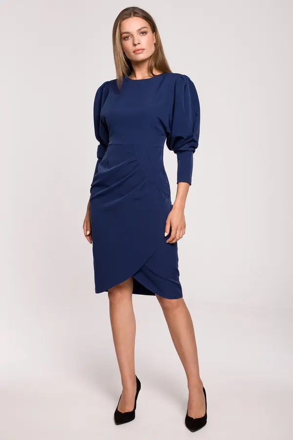 Stylove Дамска рокля Stylove S284 Navy Blue