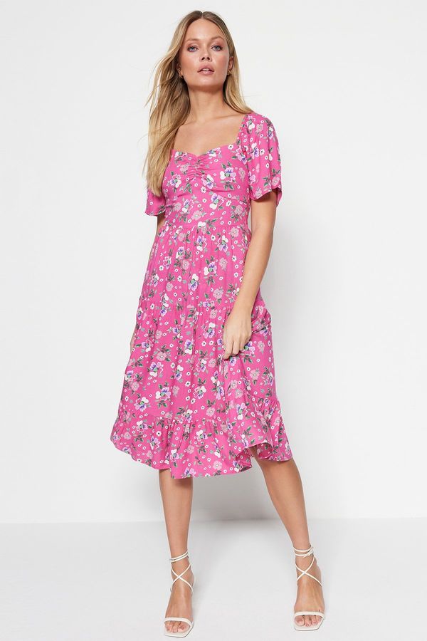 Trendyol Дамска рокля Trendyol Balloon Sleeve