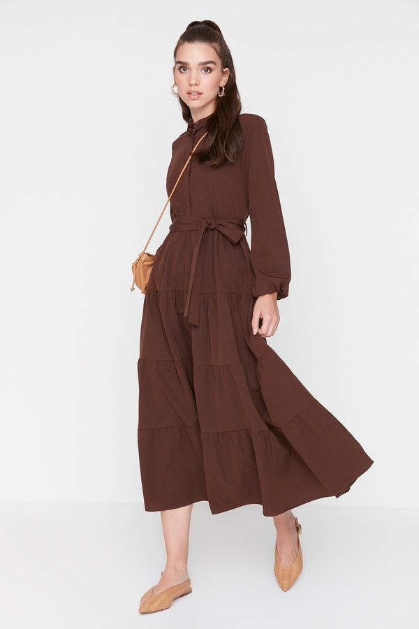 Trendyol Дамска рокля Trendyol Belted