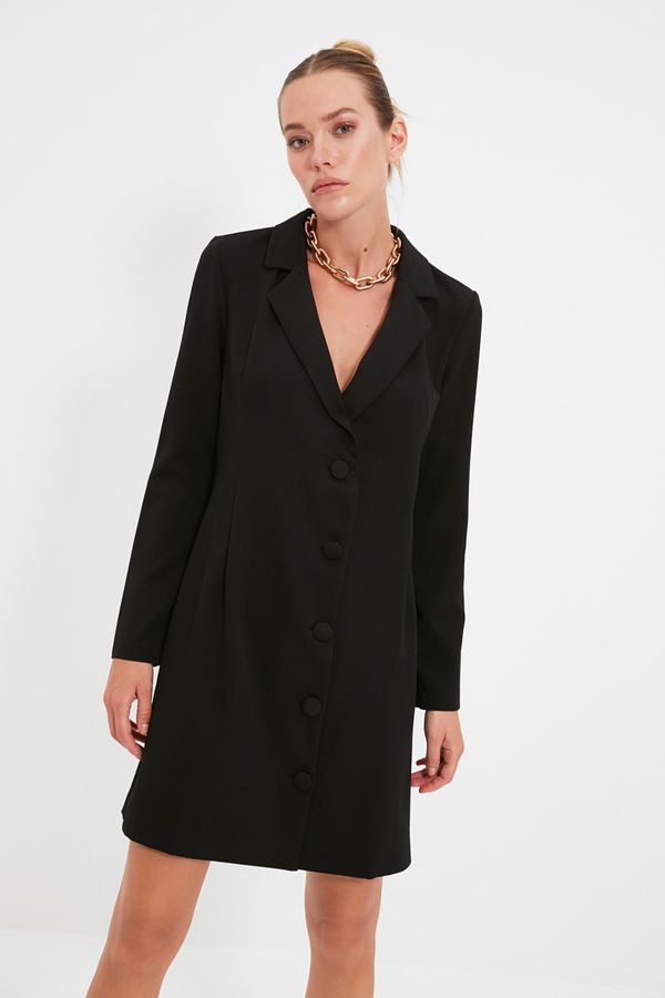 Trendyol Дамска рокля Trendyol Button Detailed