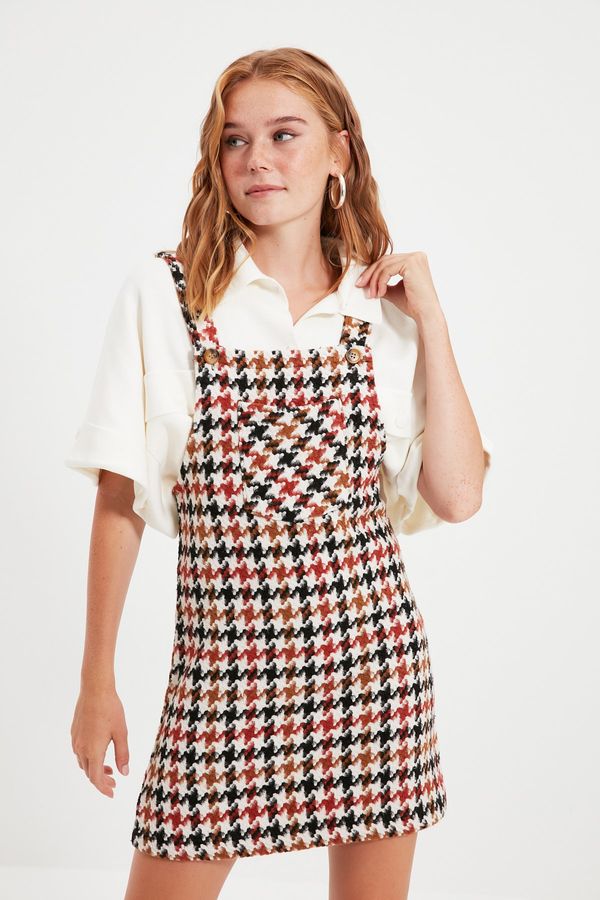 Trendyol Дамска рокля Trendyol Checked