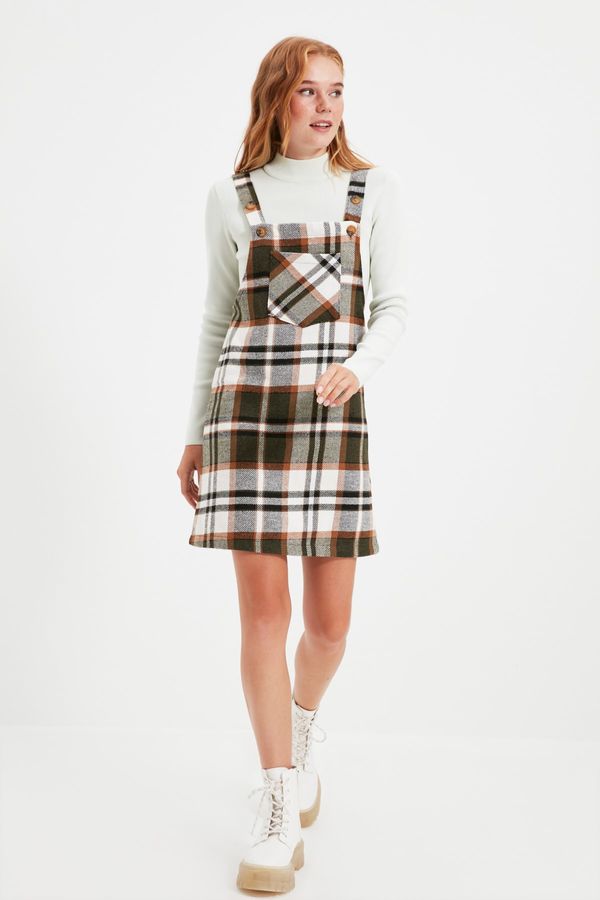 Trendyol Дамска рокля Trendyol Checked