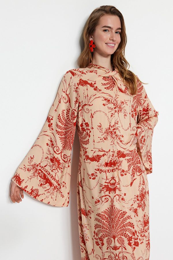 Trendyol Дамска рокля Trendyol Cream