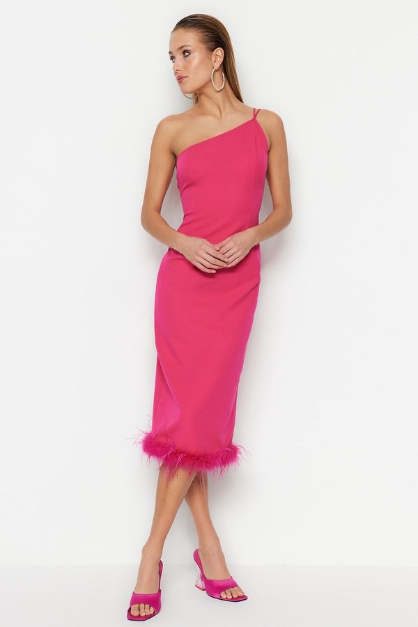 Trendyol Дамска рокля Trendyol Ecru