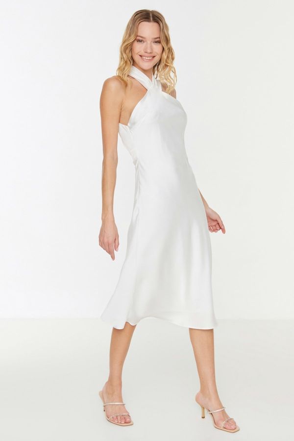 Trendyol Дамска рокля Trendyol Ecru