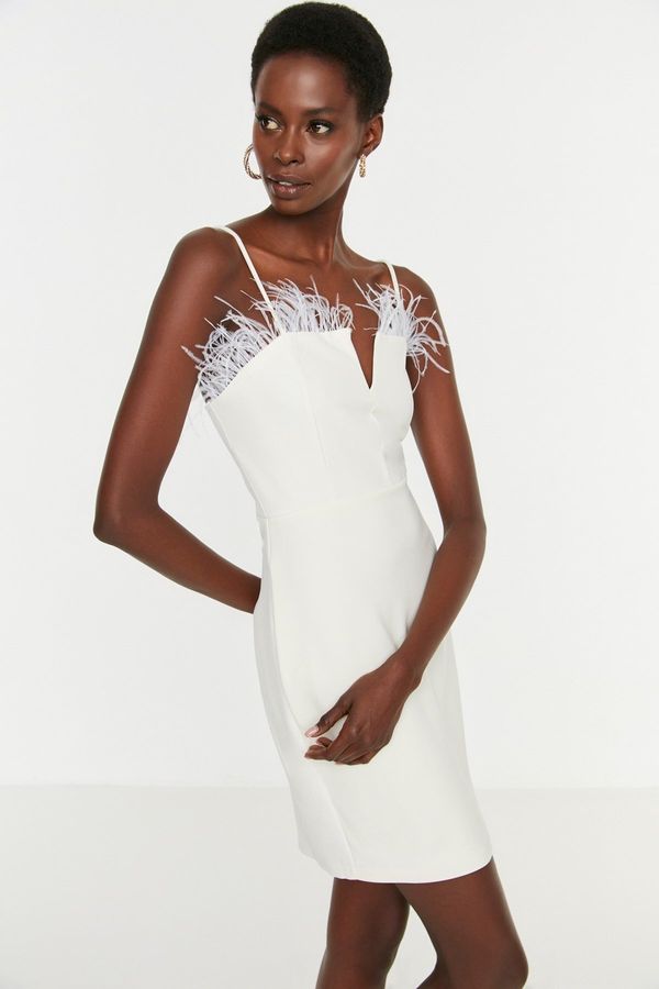 Trendyol Дамска рокля  Trendyol Ecru