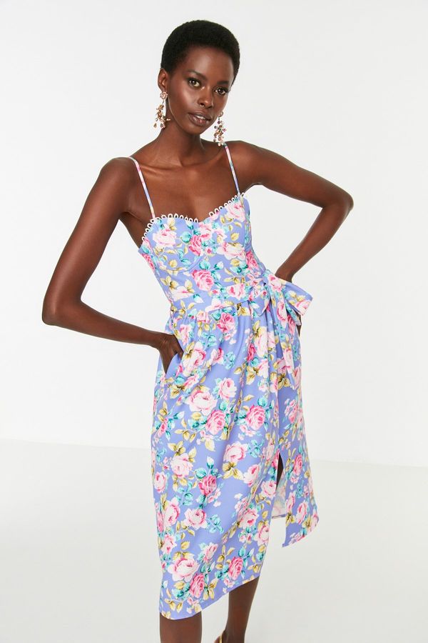 Trendyol Дамска рокля Trendyol Ecru