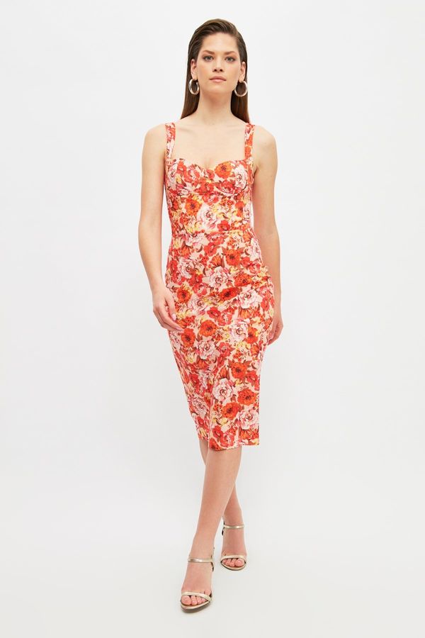 Trendyol Дамска рокля Trendyol Floral patterned