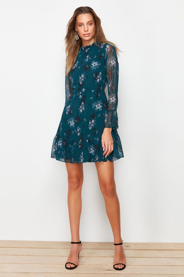 Trendyol Дамска рокля Trendyol Floral Patterned