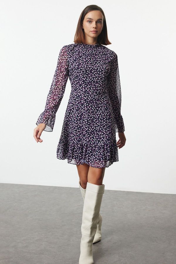 Trendyol Дамска рокля Trendyol Floral Patterned