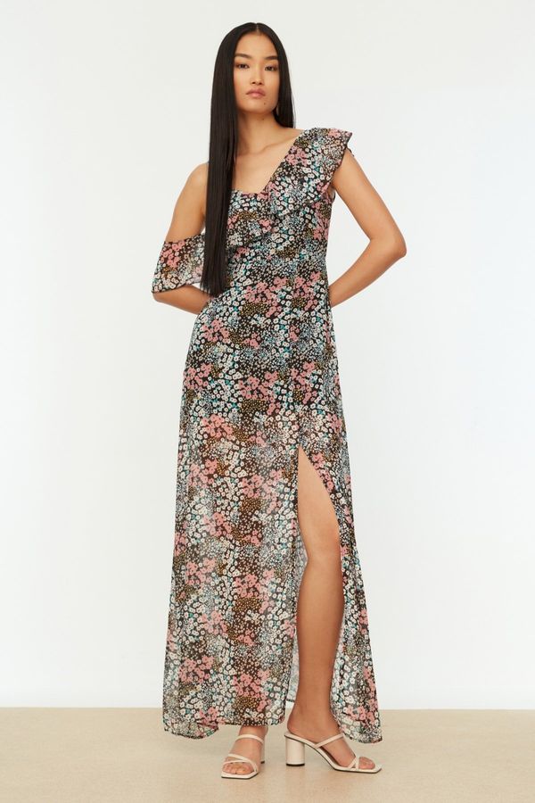 Trendyol Дамска рокля Trendyol Floral Patterned