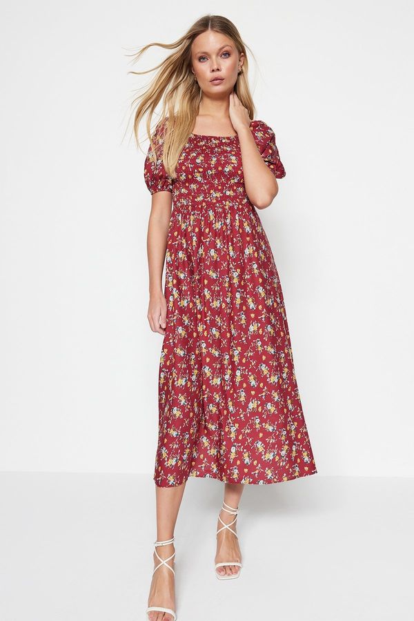 Trendyol Дамска рокля Trendyol Floral Patterned
