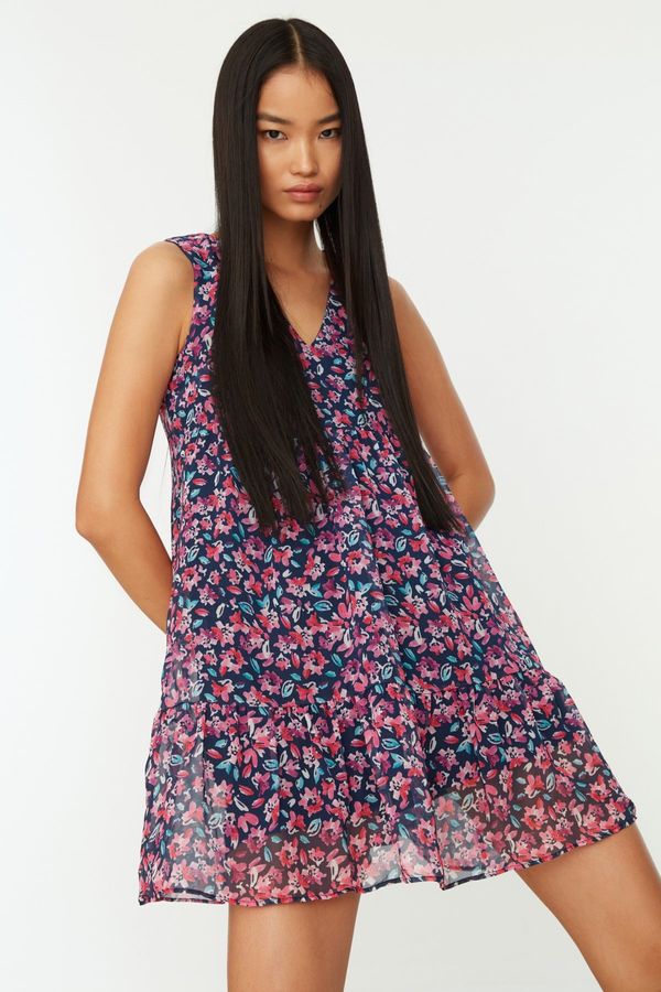 Trendyol Дамска рокля Trendyol Floral Patterned