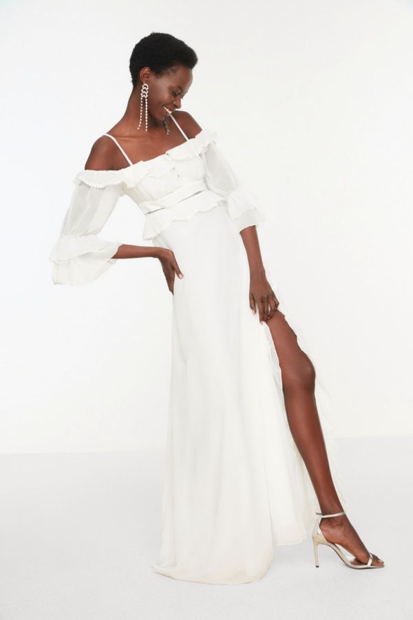 Trendyol Дамска рокля Trendyol Frill Detailed