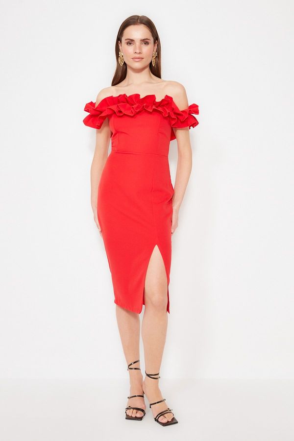 Trendyol Дамска рокля Trendyol Midi