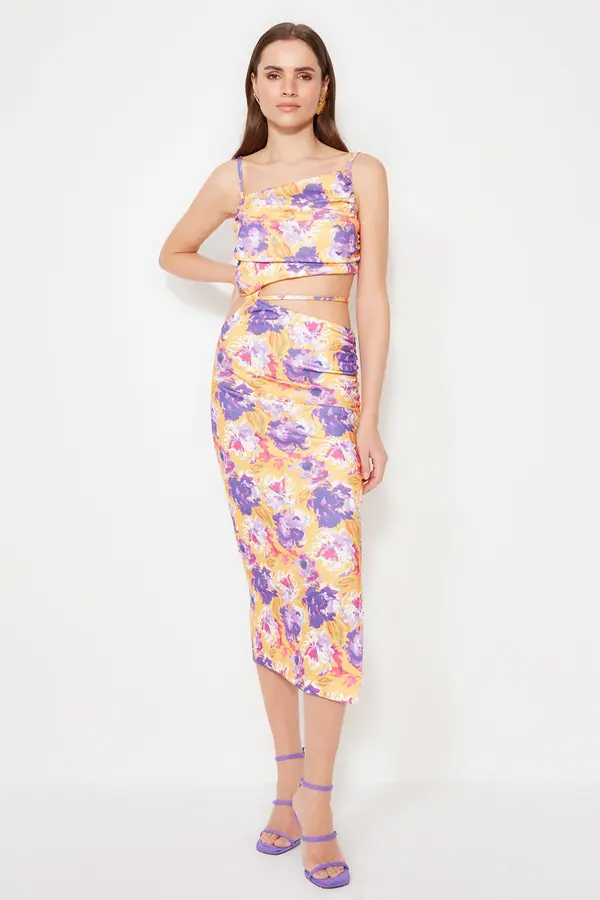 Trendyol Дамска рокля Trendyol Multicolor