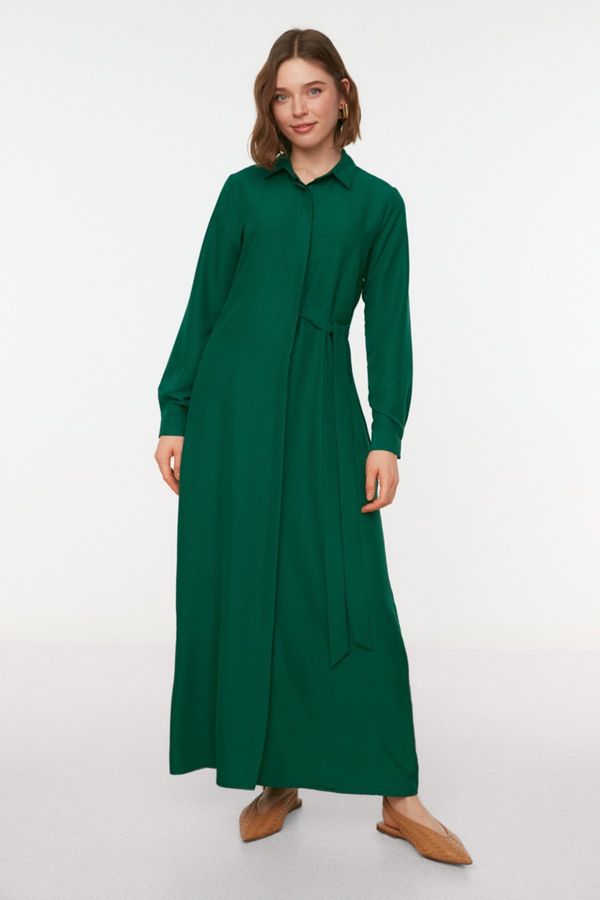 Trendyol Дамска рокля Trendyol Pat Aerobin