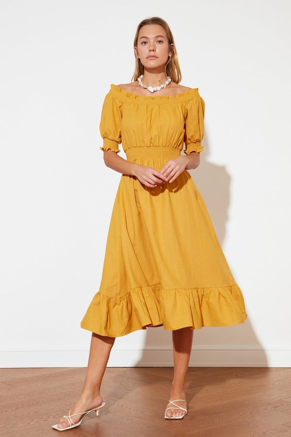 Trendyol Дамска рокля Trendyol Pleated