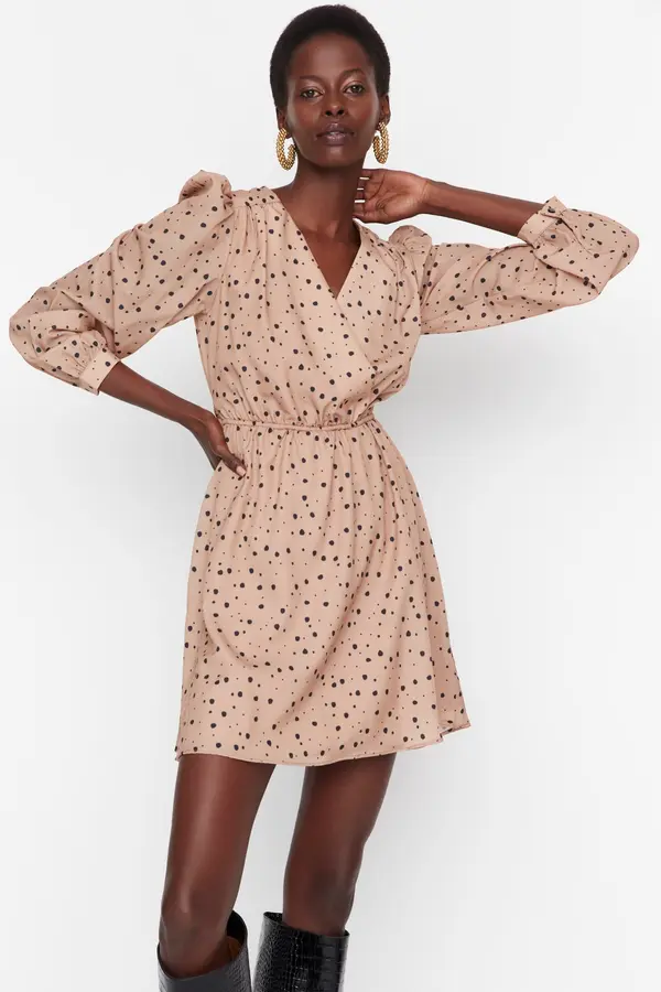 Trendyol Дамска рокля Trendyol Polka Dot
