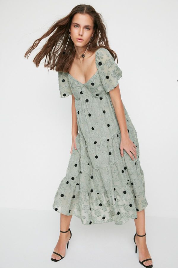 Trendyol Дамска рокля Trendyol Polka Dot