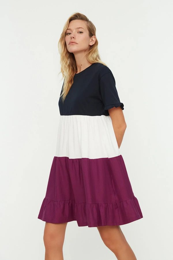 Trendyol Дамска рокля Trendyol Pucker Detailed Knitting