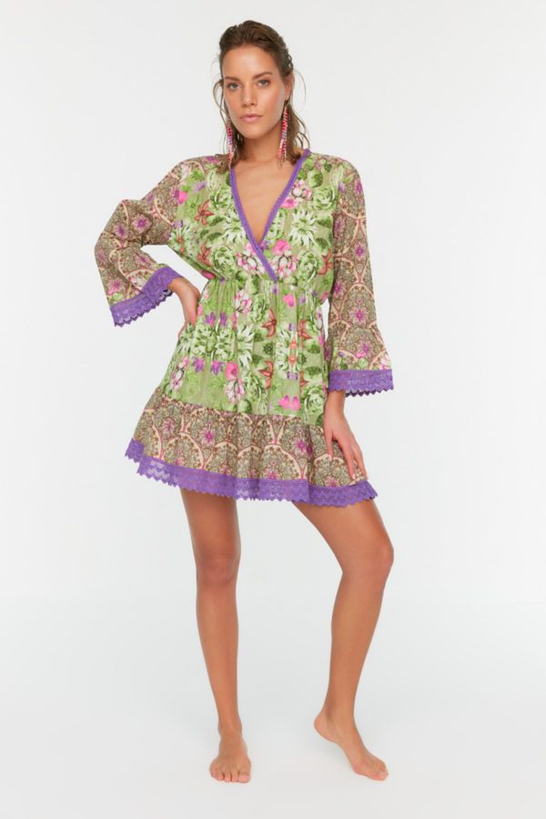 Trendyol Дамска рокля Trendyol TBESS22EL1435/Green