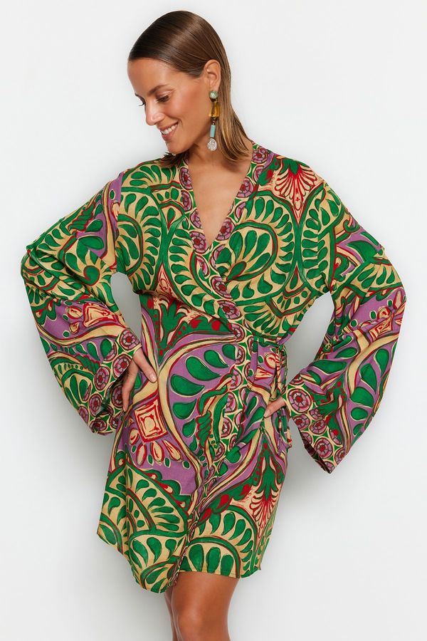 Trendyol Дамска рокля Trendyol TBESS23KM00045/Very colorful