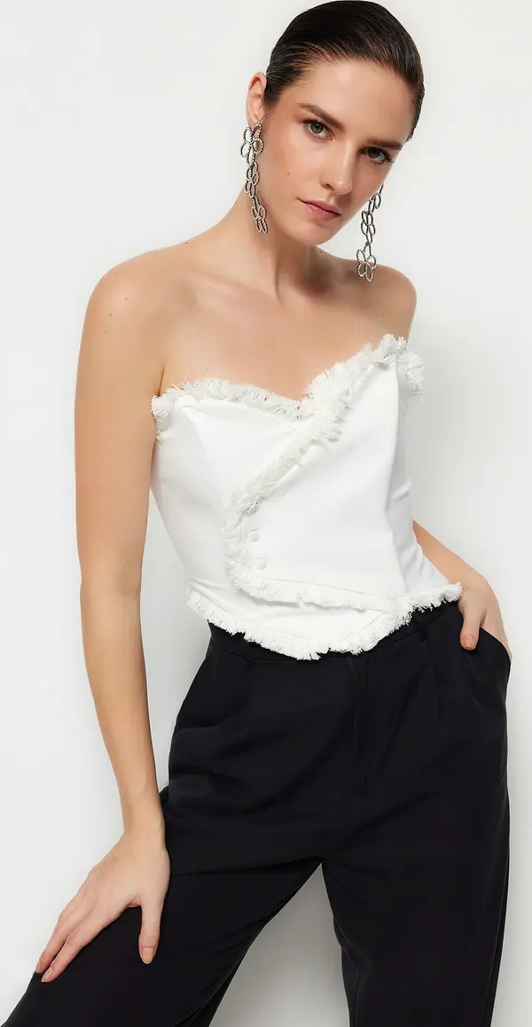 Trendyol Дамска рокля Trendyol TPRSS22BS0070/Black