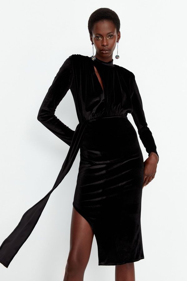 Trendyol Дамска рокля Trendyol Velvet