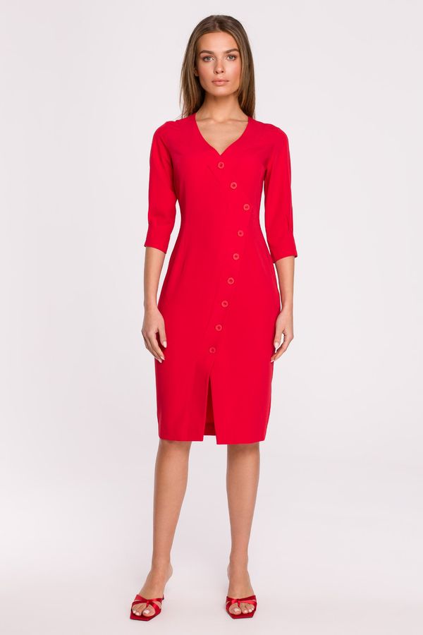 Stylove Дамска рокля. Stylove Buttoned