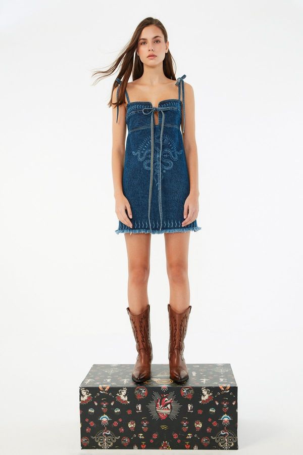 Trendyol Дамска рокля. Trendyol Denim