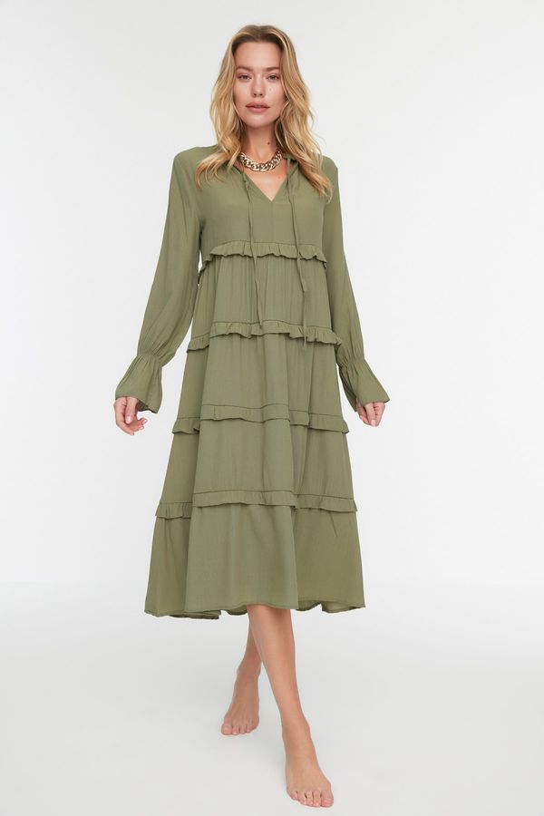 Trendyol Дамска рокля. Trendyol Frill Detailed