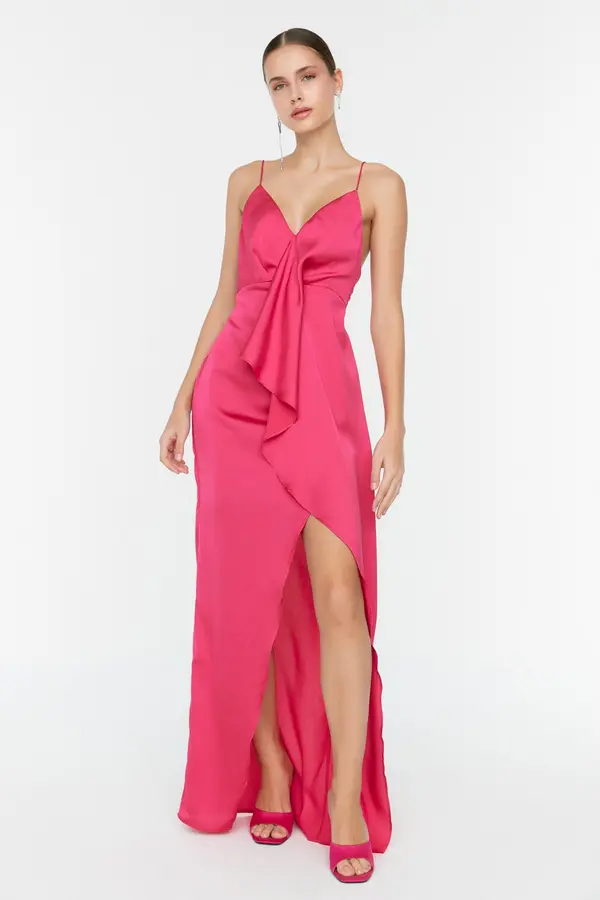 Trendyol Дамска рокля. Trendyol Fuchsia