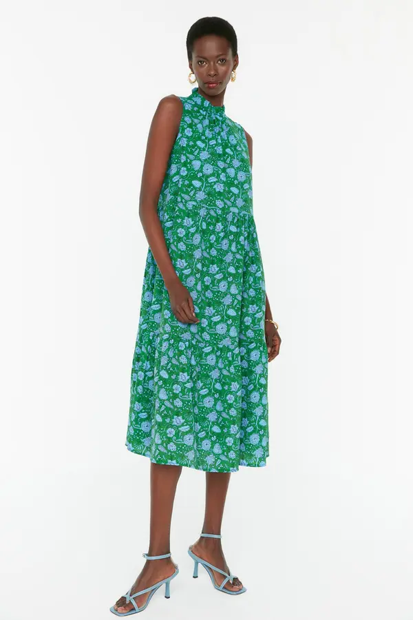 Trendyol Дамска рокля. Trendyol Multi-color patterned