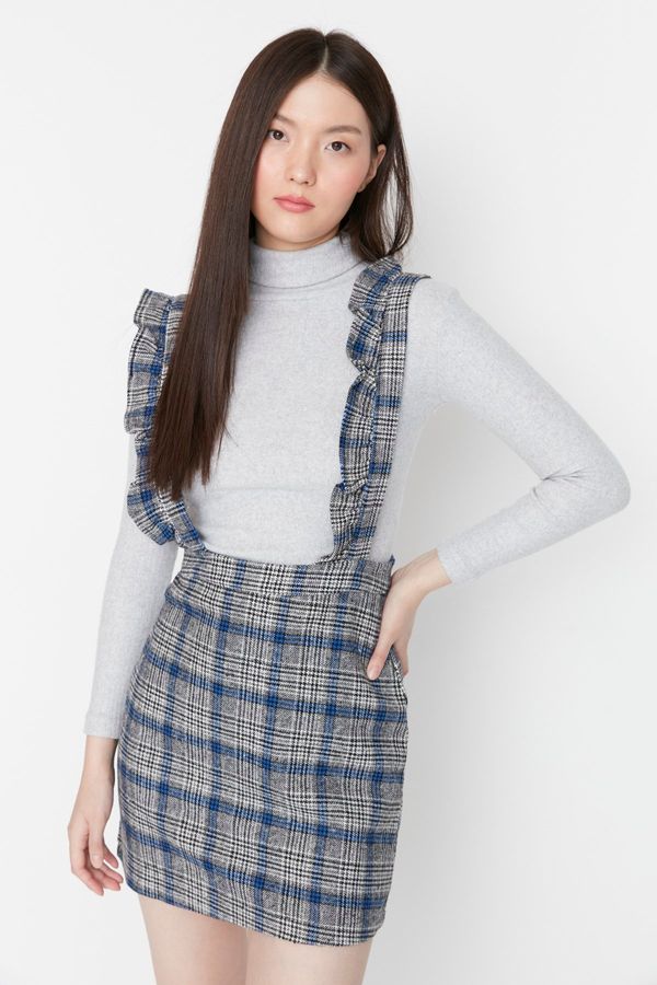 Trendyol Дамска рокля. Trendyol Plaid