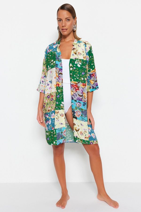Trendyol Дамска рокля. Trendyol TBESS23EL00155/Multi-color