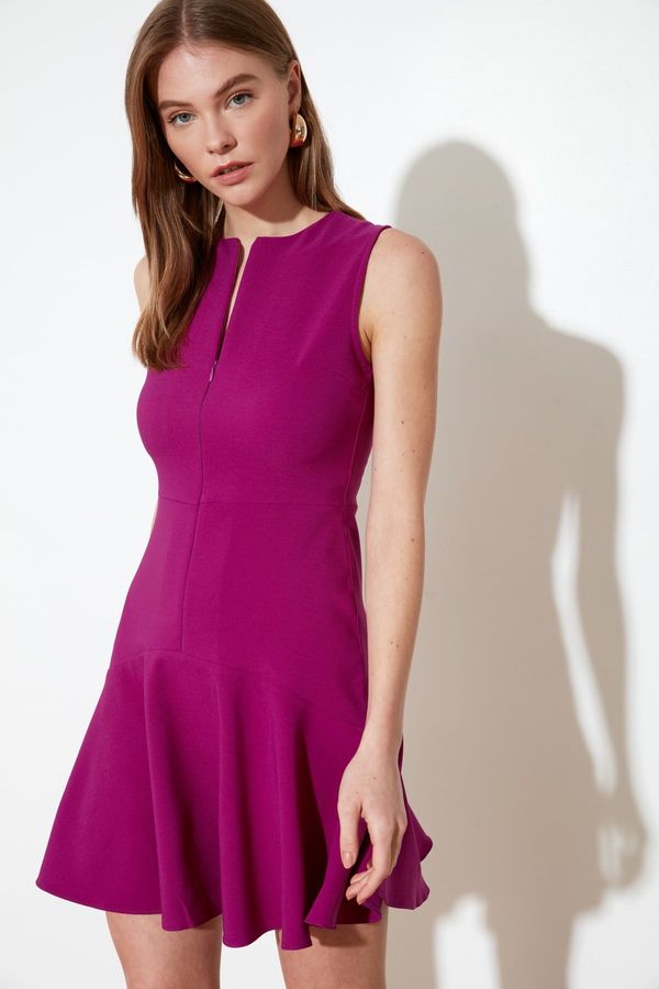 Trendyol Дамска рокля. Trendyol Zipper detailed