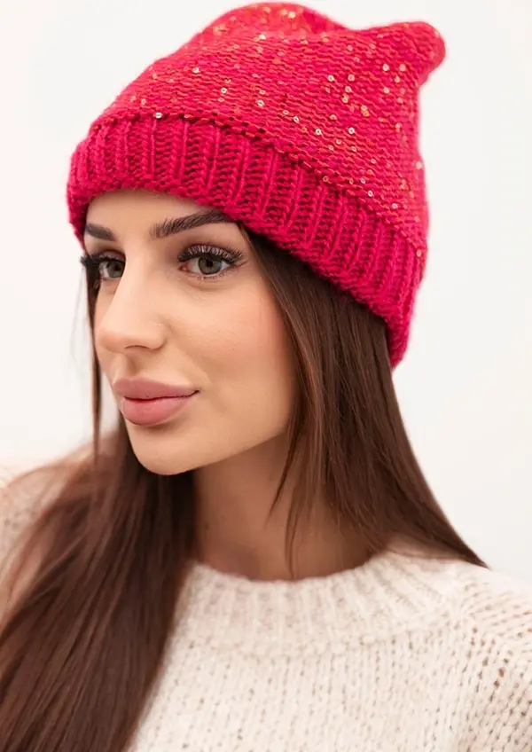 Kesi Дамска шапка Amira K359 цвят фуксия