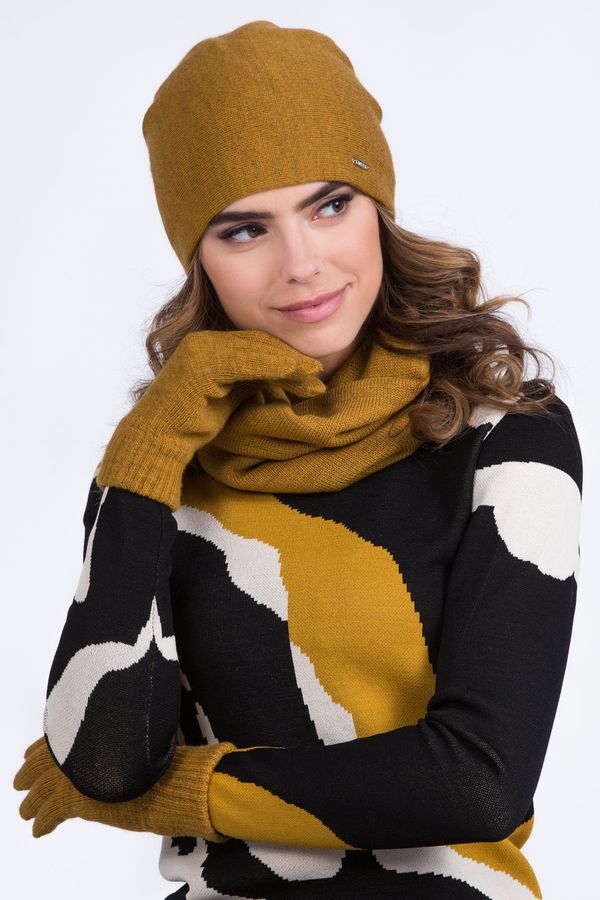 Kamea Дамска шапка Kamea Kamea_Hat_K.20.036.25_Mustard