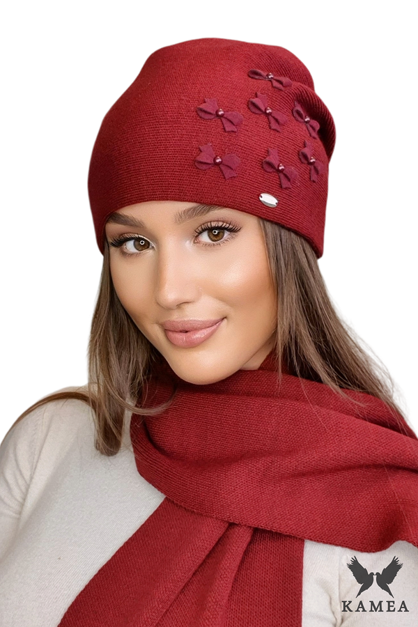Kamea Дамска шапка Kamea Kamea_Hat_K.22.029.15_Claret