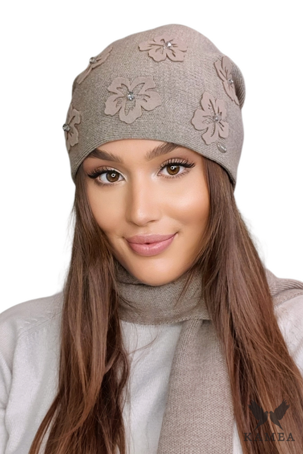 Kamea Дамска шапка Kamea Kamea_Hat_K.22.030.04_Dark_Beige