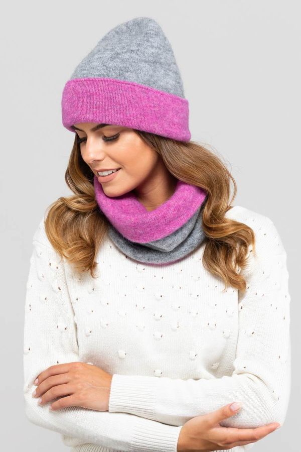 Kamea Дамска шапка. Kamea Kamea_Hat_K.19.050.06_Grey-Pink