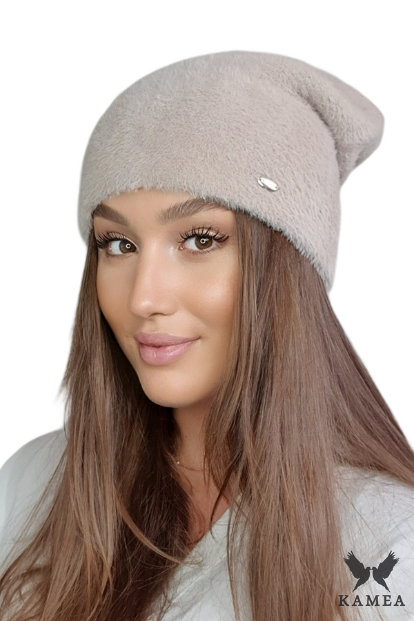 Kamea Дамска шапка. Kamea Kamea_Hat_K.22.003.04_Dark_Beige