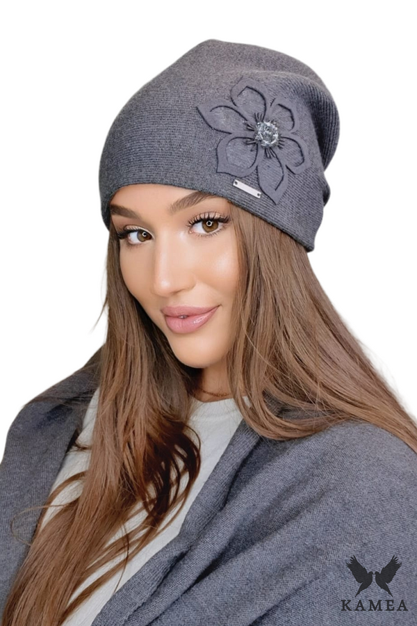 Kamea Дамска шапка. Kamea Kamea_Hat_K.22.022.07_Graphite