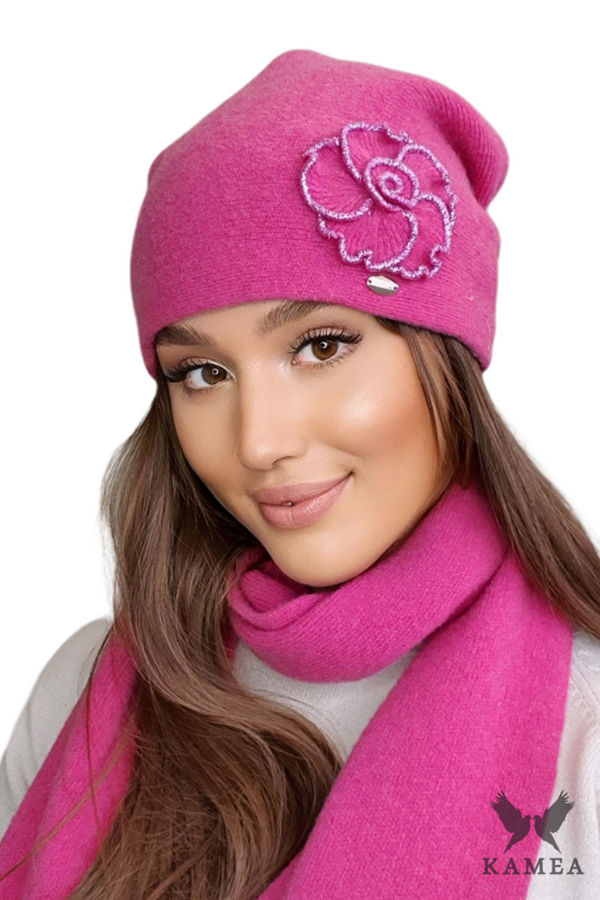 Kamea Дамска шапка. Kamea Kamea_Hat_K.22.039.20_Raspberry