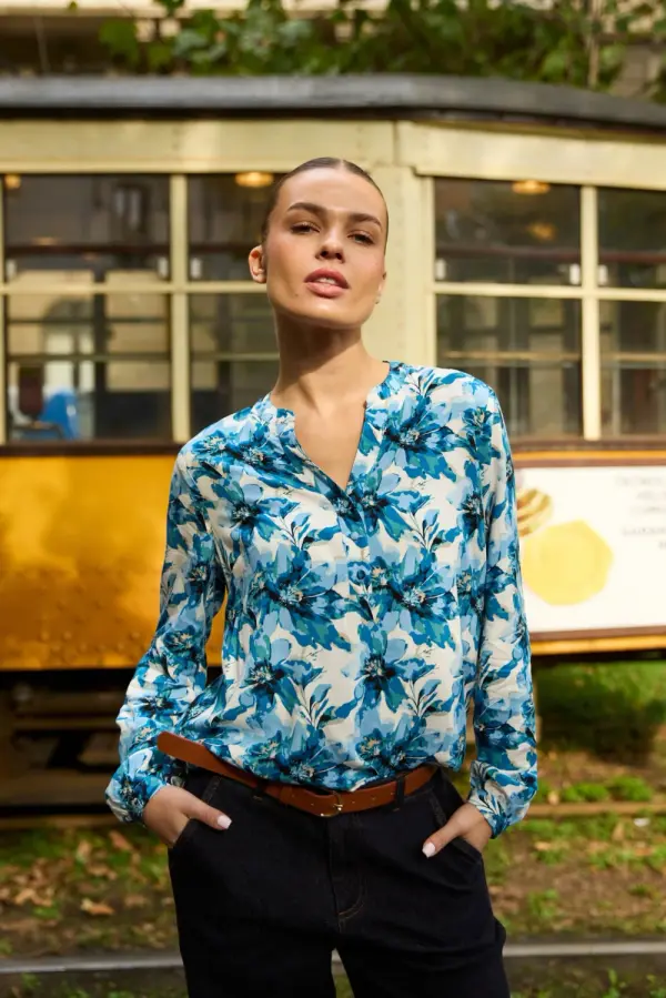 Marisse Дамска синя риза Marisse