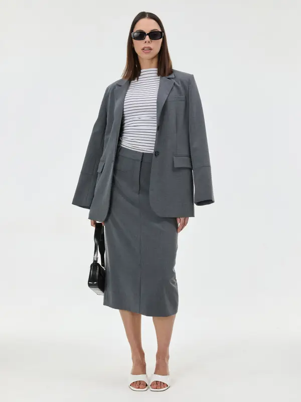 Orsay Дамска сива миди пола ORSAY