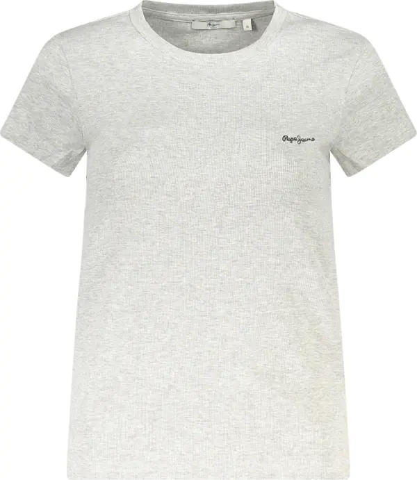 Pepe Jeans Дамска сива тениска с къс ръкав