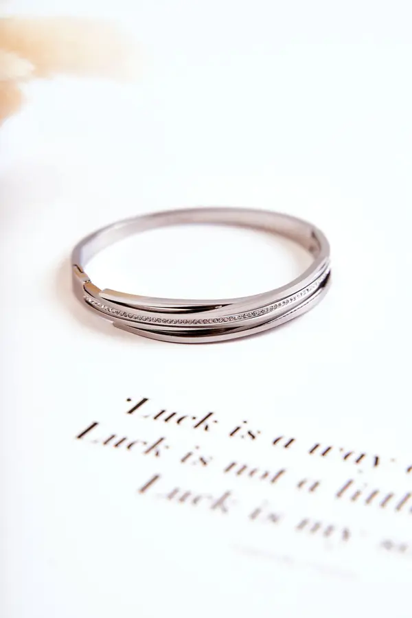 Glam Chic Дамска стоманена гривна с циркони