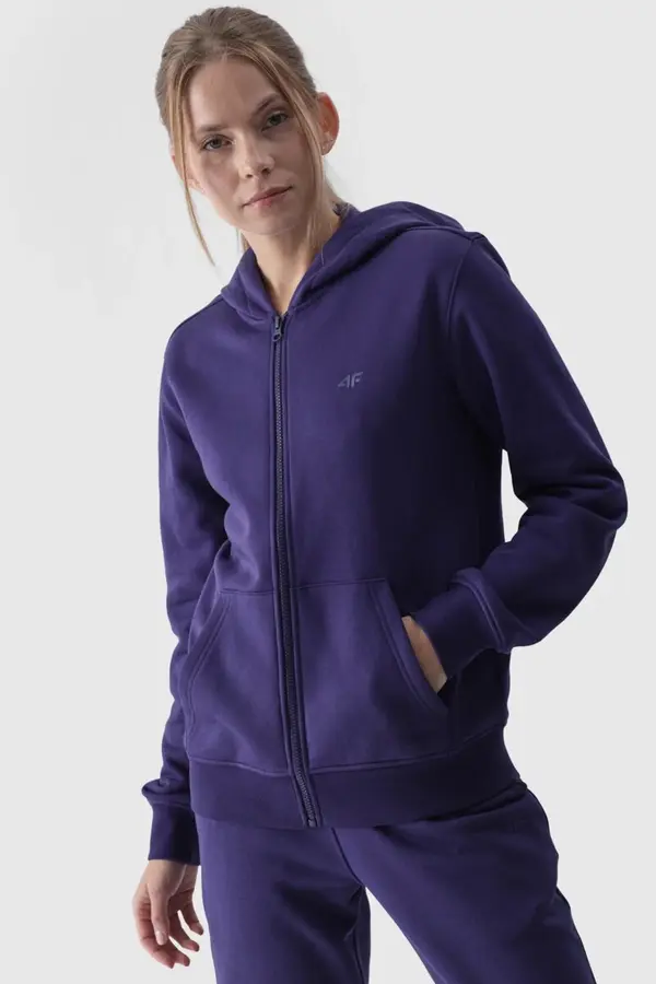 4F Дамска суичър с цип памук 4F сив 4FWMM00TSW